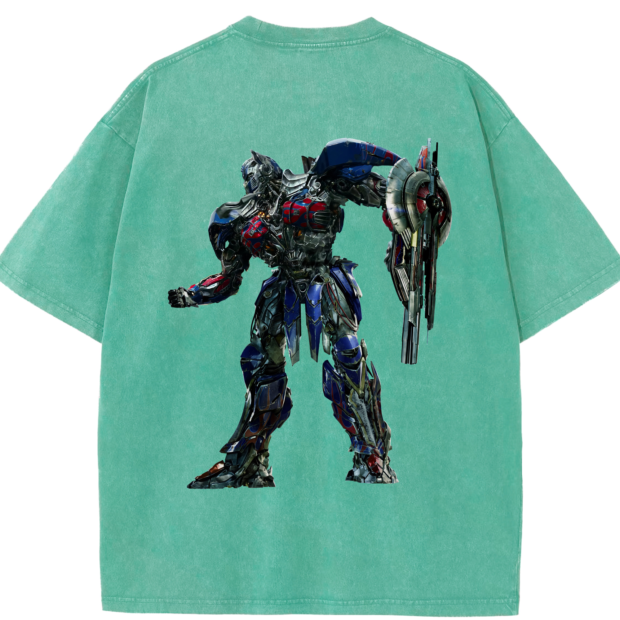 Transformers トランスフォーマー 綿100% ヴィンテージ風 半袖Tシャツ（背面プリント）